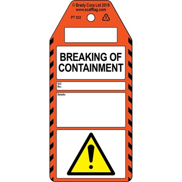 Breaking of Containment tag